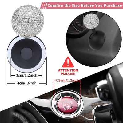 Кнопка запуска Diamond Push Start Кнопка автоматического зажигания Крышка кнопки Рычаг останова Rocker Start One-Touch Автомобильный двигатель Push G7Y0