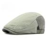 Lightweight Breathable Patchwork Flat Cap Men Women Vintage British Retro Ivy Cap Spring Summer Casual Driving Hat