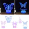 Butterfly LED Night Light Colorful 16 Colors Remote Control 3D Desk Lamp Gift
