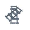 City Train Tracks Train Rail Straight Curved Tracks Sets Building Blocks Bricks Cross Flexible Track Parts Kids Construction Toy