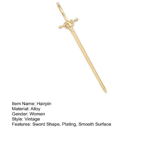 Female Hair Clip Ancient Sword Popular Punk Firm Holding Fork