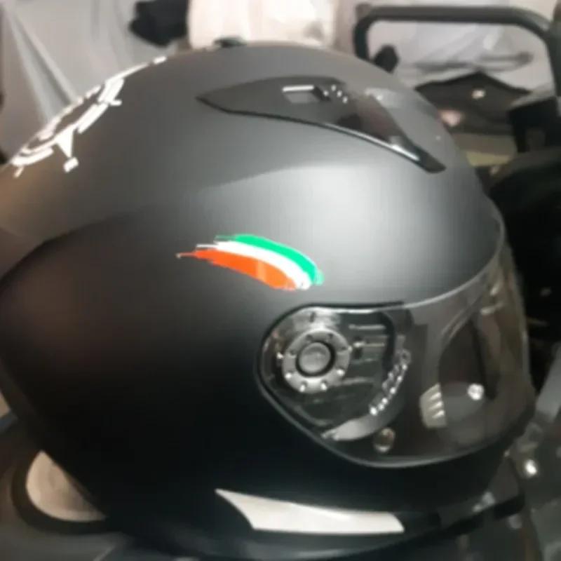 НОВАЯ наклейка на мотоциклетный шлем наклейка с флагом Германии, Италии, России и Франции гоночная наклейка триколор светоотражающие автомобильные аксессуары