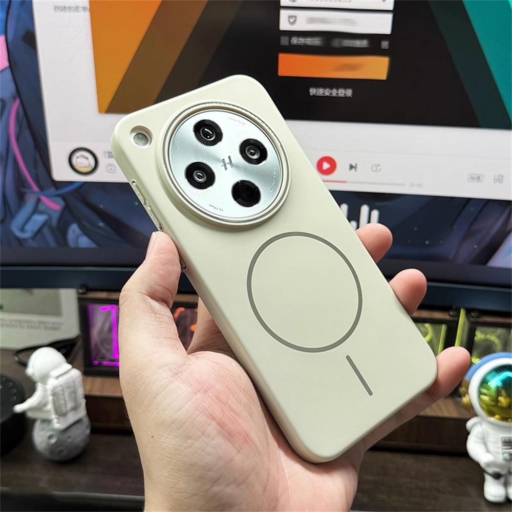 Тонкий магнитный чехол для беспроводной зарядки однотонный для OPPO Find X7 Ultra X8 X8S Plus Чехол для OPPO Find X8Pro Жесткий ПК чехол для телефона