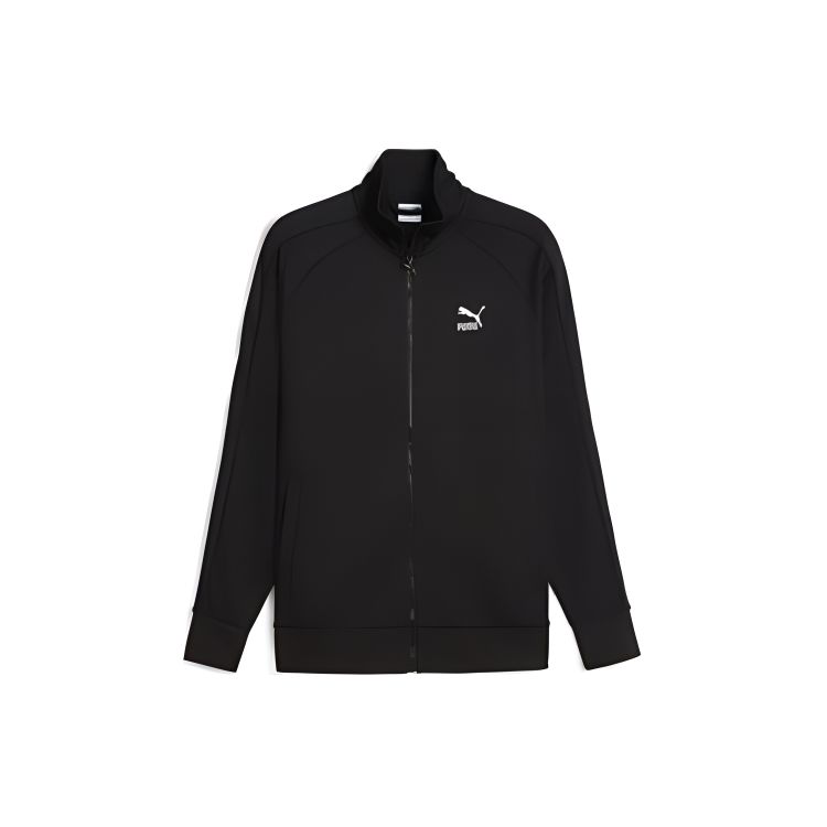 Puma Мужская куртка с цветными полосками и воротником-стойкой на молнии, черная 626164-01