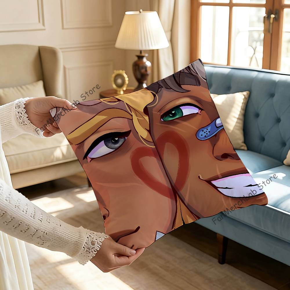 Cartoon PPercabeth Fanart Pillow Case Ultra Soft Skin Friendly Fabric Cloud Like Comfort  Concealed Zipper