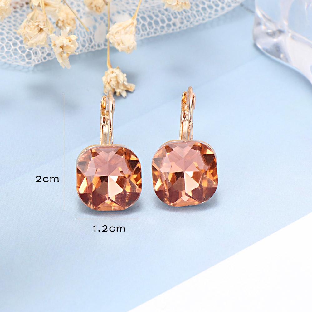 Elegant 6 Colors Women Trendy Wedding Jewelry Drop Earrings Ear Studs Fashion