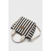 Women's Striped Mini Linen Tote Bag