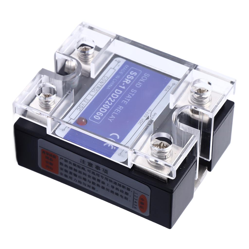 Твердотельное реле постоянного тока однофазное 3?Вход 32 В постоянного тока 5?Реле SSR для нагрузки 220 В постоянного тока для системы управления