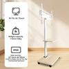 Mobile TV Cart ,Floor Rolling TV Stand with Wheels for 26-75 Inch TVs Up To 99 Lbs, TV Stand with Swivel and Height Adjustment