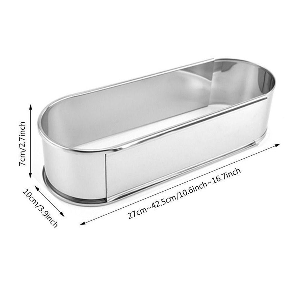 Long Oval Adjustable Cake Mold Telescopic Mousse Cake Ring Dessert Baking Mould Pastry