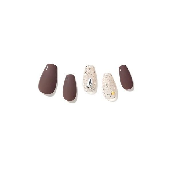 Dashing Diva Magic Press Nail Tip Set, Crunch Cookie, 1 Piece
