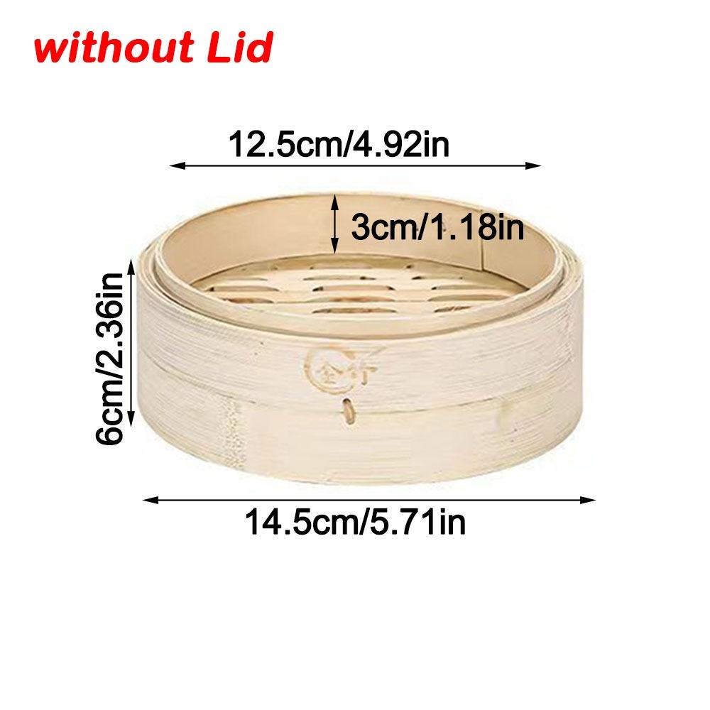 Новая ручная бамбуковая пароварка, штабелируемая, с крышкой, корзина-пароварка, большая вместимость, кухонная посуда, для приготовления клейкого риса