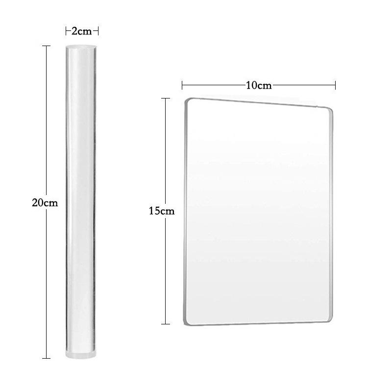 8-Piece Pottery Tool Set: Acrylic Rolling Pin, Clay Board, Shaping Scraper, and DIY Clay Tools