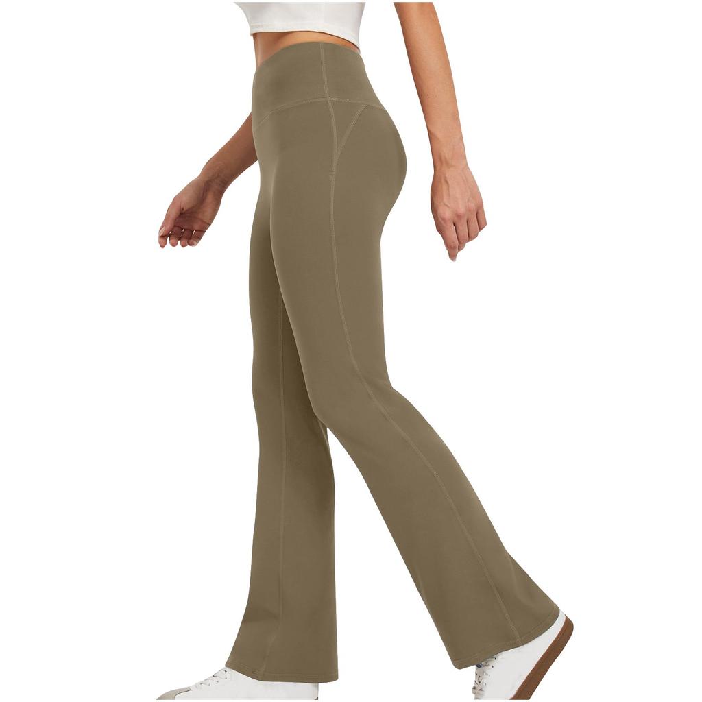 Women's Casual Business Work Pants , Regular Micro Flared Yoga Pants