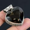 Smoky Quartz Gemstone Pendant Solid 925 Sterling Silver Pendant Jewelry Gift For Unisex