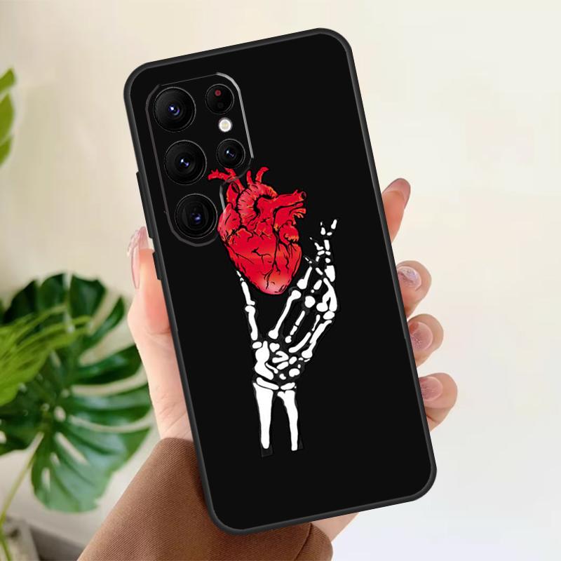Love Death Cross Pray Hands Art Soft Case For Samsung Galaxy S21 S22 S23 S24 S25 Ultra S9 S10 Plus S20 FE S24 FE Phone Cover