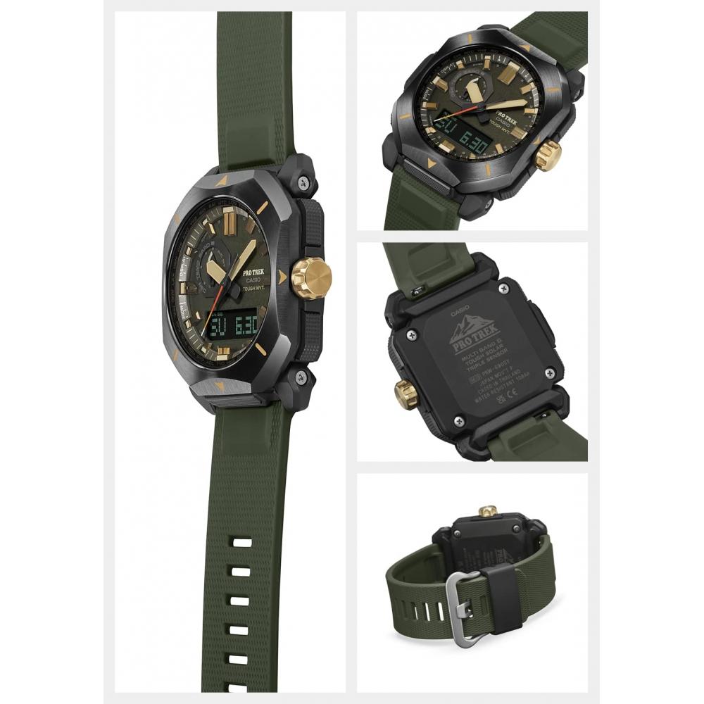 [Casio] Часы Protrek Climber Line Radio Solar Biomass Plastic PRW-6900Y-3JF мужские зеленые