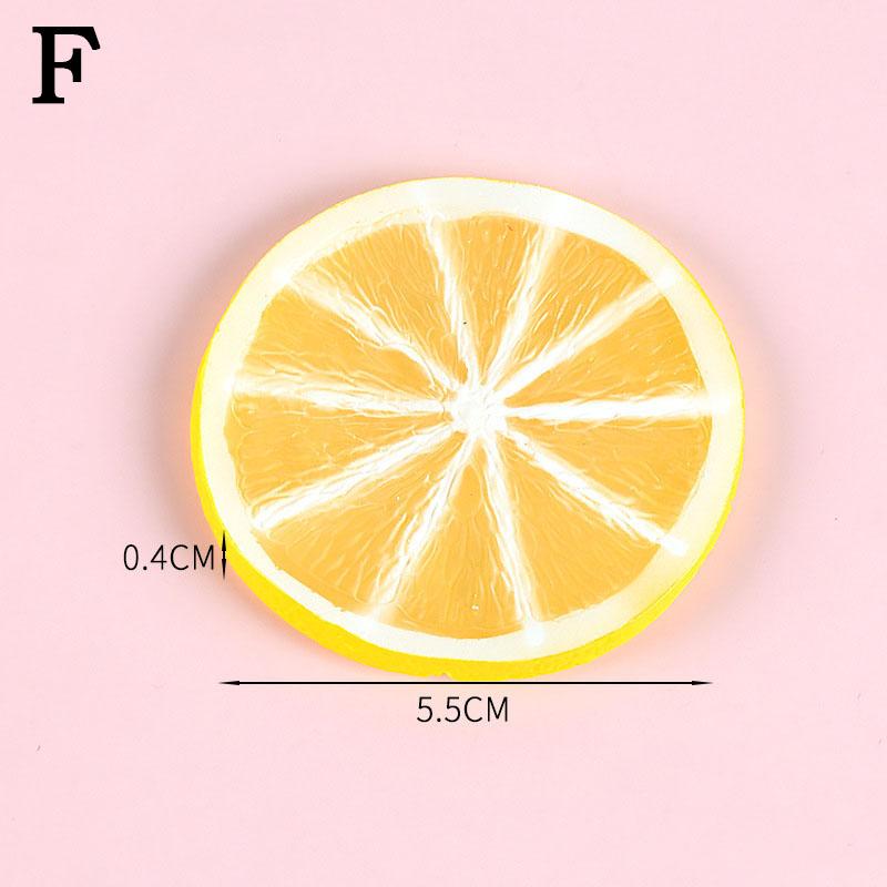 Имитация ломтиков фруктов Поддельные искусственные яблоки лимоны манго арбузы модель реквизит для фотосъемки для вечеринки кухни домашнего декора