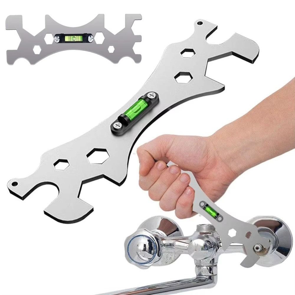 Design with Level Gauge Hex Screws Wrench Multifunctional Bend Angle Leveling Wrench  Universal