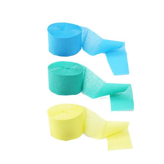 3 рулона устойчивой к разрыву мятой бумаги Soft Touch Практичные креповые ленты Декор для фона