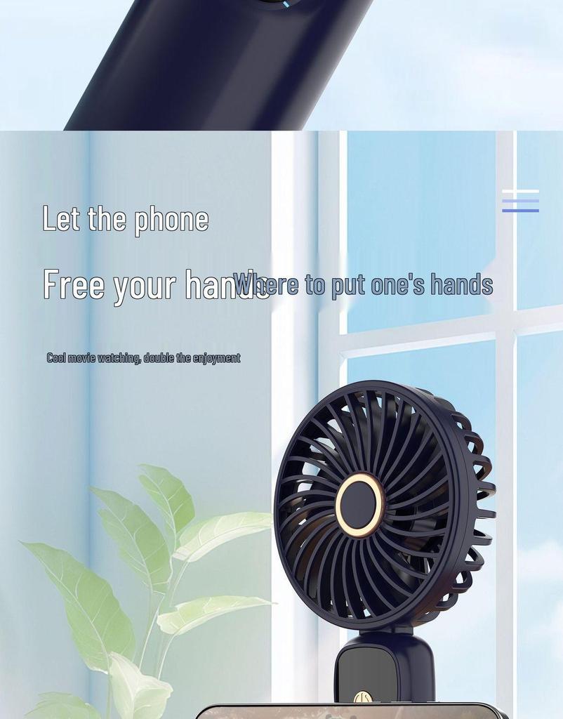 Portable Mini Handheld USB Fan - Rechargeable Student & Desktop Electric Fan Gift