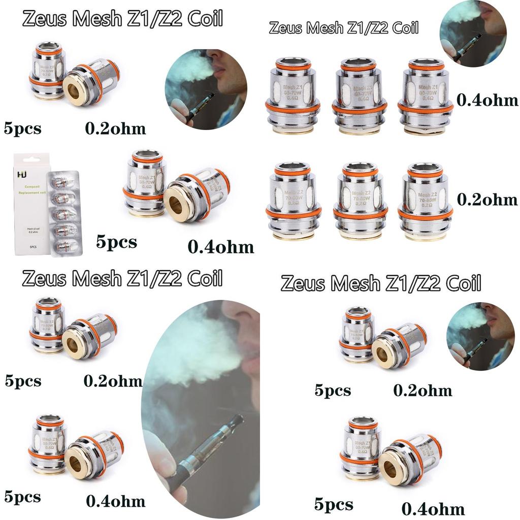 Zeus Z 0.2 Ом 0.4 Ом Сменные испарители Набор из 5 штук