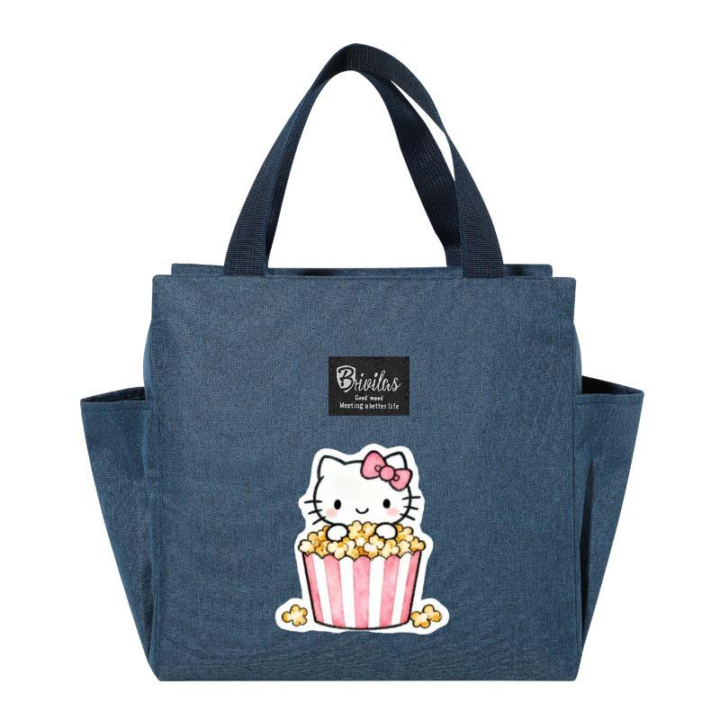 Изолированная сумка-ланчбокс Hello Kitty - Портативный контейнер для обеда для пикников и прогулок