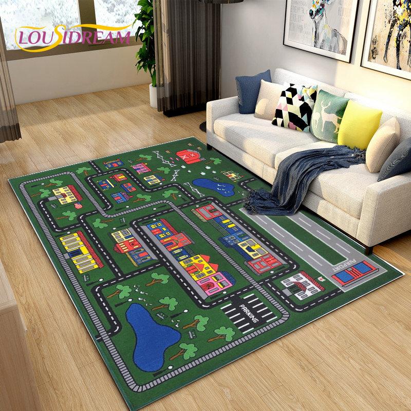 Детский детский игровой коврик, коврик для игровой комнаты, большой ковер для гостиной, спальни, ванной комнаты, нескользящий напольный коврик