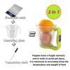 600ml Smart Measuring Cup with Thermometer , 6 in 1 Unit Conversion , Food Grade ABS Detachable Design , Real Time Monitoring from 0 to 40°C