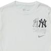Nike Толстовка с капюшоном X MLB Collaboration с принтом логотипа New York Yankees, круглым вырезом, длинными рукавами, детская толстовка с капюшоном, белая 3Z3B7SBHK-NYY