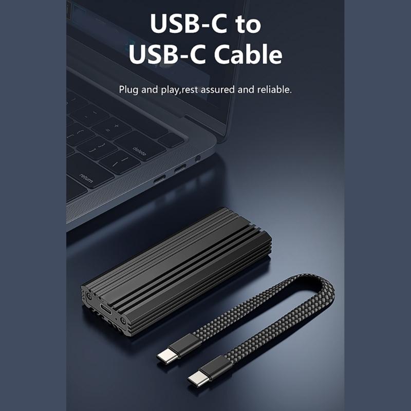 Алюминиевый корпус M.2 NVMe USB3.2 Скорость передачи 20 Гбит/с Отвод тепла Простая установка для 2230 2242 2260 2280