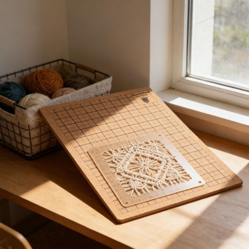 Portable Weaving Aid Board for Tassels Knotting Handcraft Silicone Materials Safe Designs