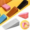 Silicone Door Block Plugs Non-slip Shock Absorbent Blocks Fixing Rubber Wedge Door Plugs Home Office Door Anti-collision Block