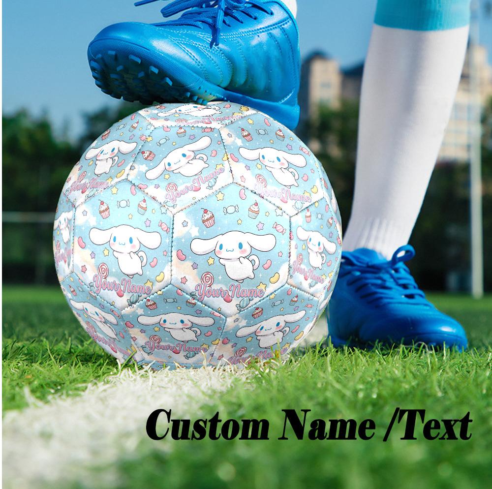 Custom Text Size 5 Soccer Ball, Standard Match Football For OutdoorCinnamoroll