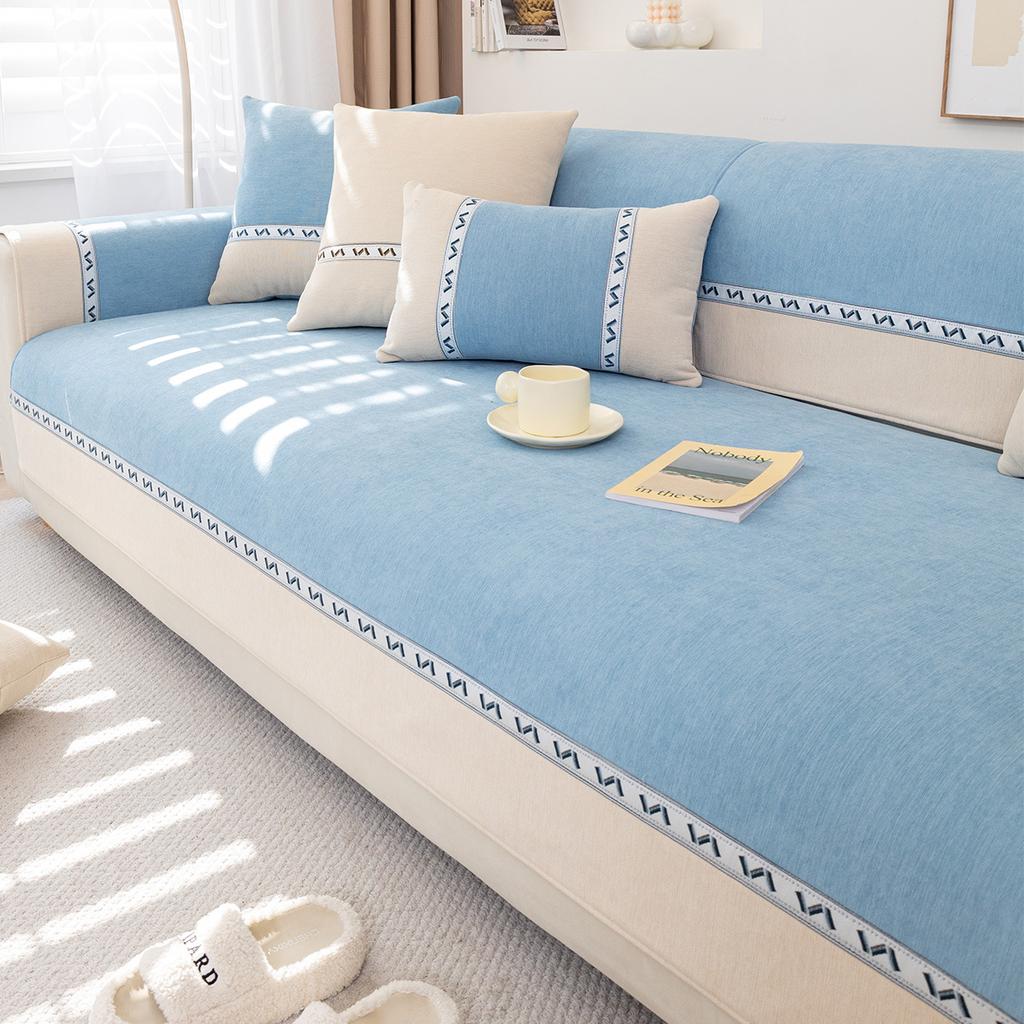 Breathable Sofa Cover With Stain Resistance, Fitted Couch Cover And Stretchy Sofa Slipcover For 4-Seater Sets