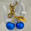 Стильные брелоки Blue Cherry, уникальные дизайны, подвесное украшение для сумок и ключей, подарок для любителей моды
