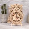 Robotime Rokr 3D Пазл Деревянные Часы Сова Деревянный Механический Модельный Набор Поделка Деревянный Набор для Взрослых Лучший Рождественский Подарок