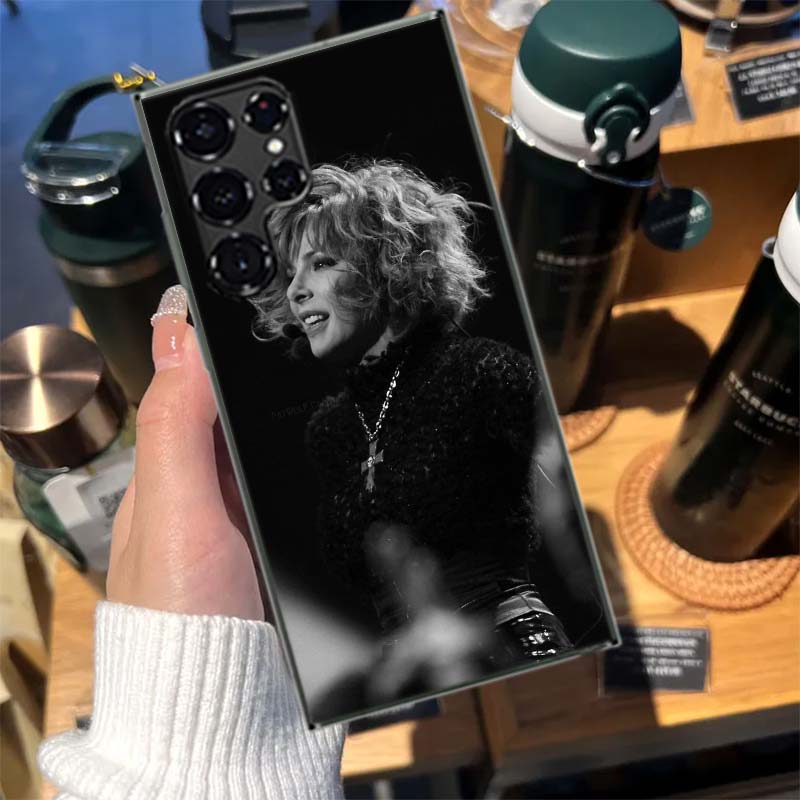 Чехол для телефона Mylene Farmer для Samsung Galaxy S26 Ultra S25 Edge S24 S23 FE S21 Plus S20 S22 S10 Чехол TPU Capa Shell Shockp