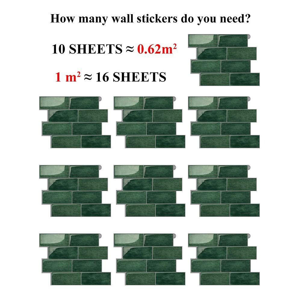 1 шт. ПВХ самоклеящиеся обои DIY наклейка на стену Новая 3D настенная плитка Домашний декор