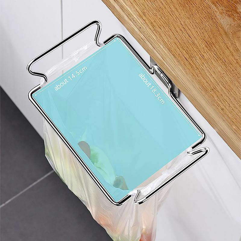 Нержавеющая сталь, кухонная полка для мусора, дверца шкафа, держатель для мешков для мусора, держатель для хранения мусора, подвесной органайзер для полотенец