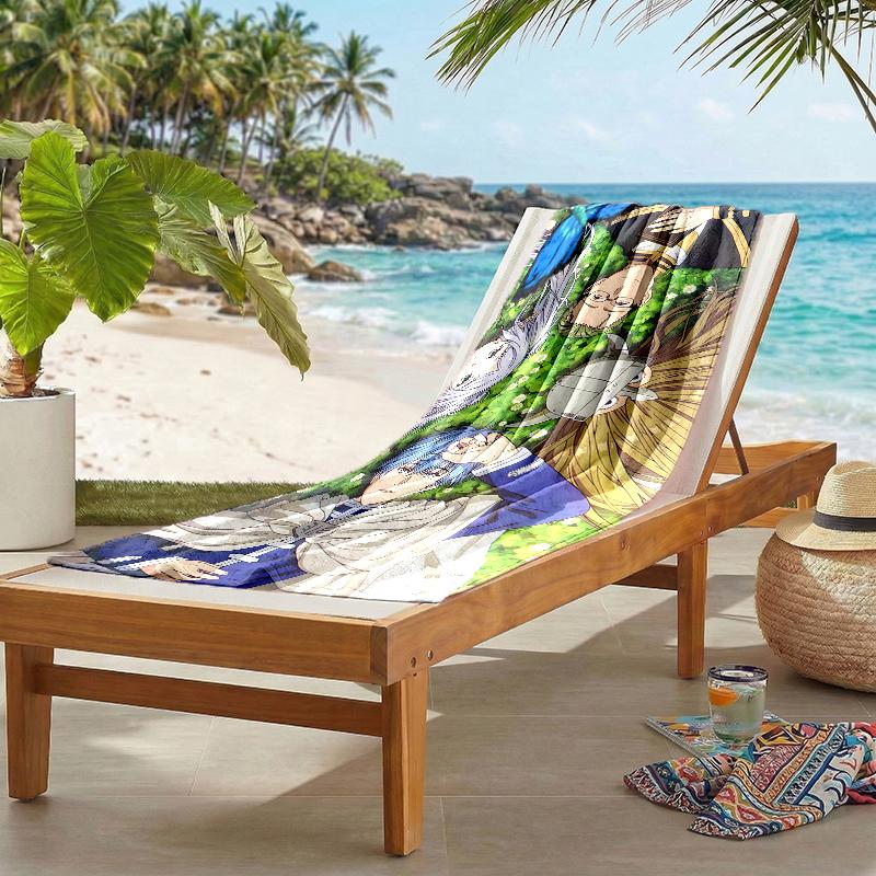 Frieren Fashion Beach Towel: Ideal for Summer Adventures Soft, absorbent and quick drying suitable for swimming and bathing