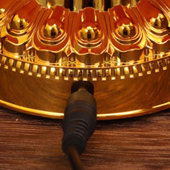 Красочная лампа лотоса Креативная форма Яркий цвет Мерцание на батарейках Свободный реалистичный вид Компактный размер Светодиодная лампа Будды Лотос Украшение рабочего стола