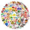 New 100 High-value Ins Style Mushroom Mix and Match Stickers Cute Fox Panda No Repeat Waterproof Stickers