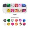1 Box Holographic Flakes Nail Glitter Iridescent Shiny DIY Butterfly Laser Star Love Heart Sequins for Acrylic Nails Decorations