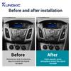 Для Ford Focus SE ST MK3 2012 2013 2014 Наклейка из настоящего мягкого углеродного волокна Рамка воздуховода центральной консоли автомобиля LHD Аксессуары