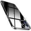 Protective Case - PROSHOP - for iPhone 12 - Soft Silicone - Chrome Edge - Silver