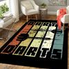 1Pc Vibrant Darts Retro Design Rug, Office Carpet Indoor Outdoor Doormat, Non-Slip Soft, Living Room, Christmas Halloween Gift. M928572