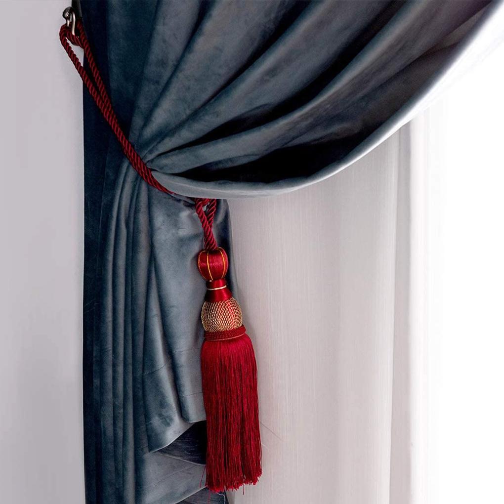 2 шт. полиэстер модная кисточка для штор подхват для украшения дома комнатные аксессуары плетение многоцелевое прочное