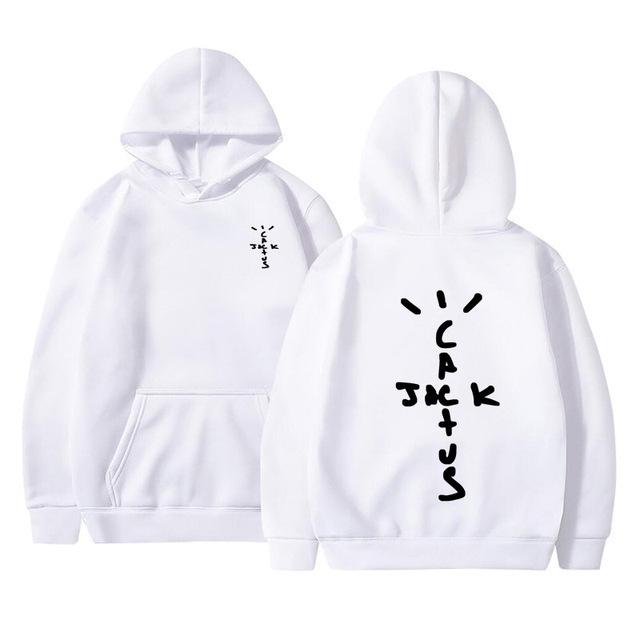 Худи с принтом алфавита Cactus Jack Swag Женская толстовка с капюшоном Повседневный пуловер