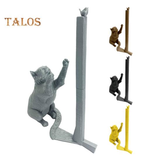 Отдельно стоящий держатель для бумажных полотенец в виде кота, прочная конструкция, держатель для бумажных полотенец на кухонной столешнице, забавный органайзер для бумаги в виде кота